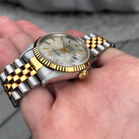 rolex gold silver